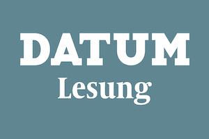 DATUM Lesung